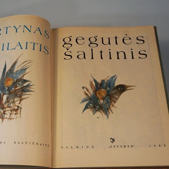 Lithuanian Language Book Gegutes šaltinis By Martynas Vainilaitis Vintage 1988 - Picture 5 of 11
